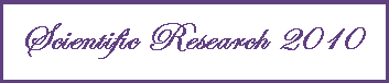 Scientific Research 2010