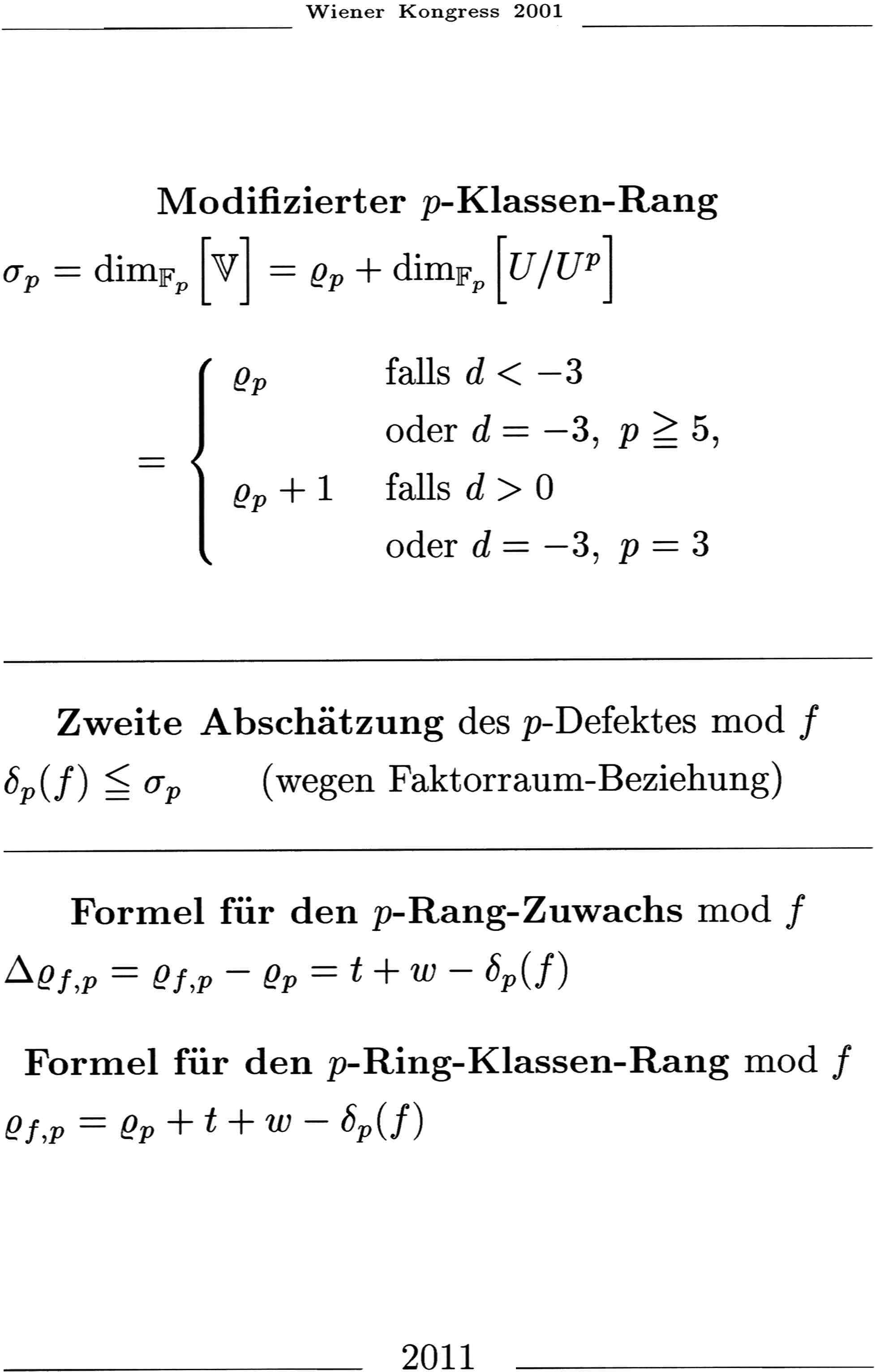 Modifizierter p-Klassenrang