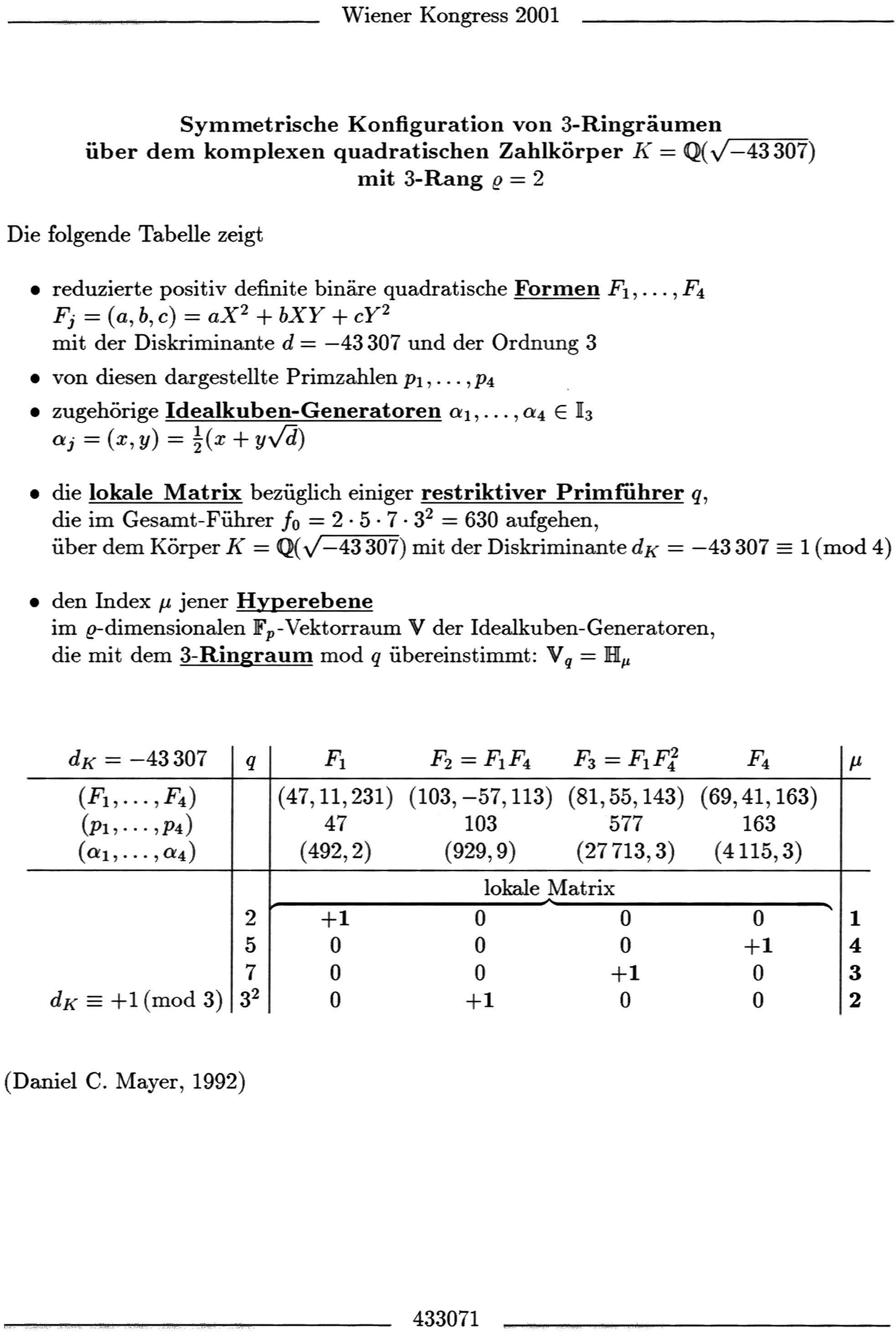 Symmetrische Konfiguration von Ringr&auml;umen